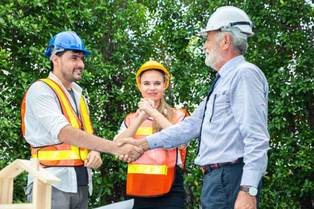 Evergreen Tree Service team consulting with a homeowner before a tree trimming project, providing professional guidance and dependable tree care in Wentzville, MO.